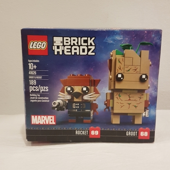 Groot and Rocket BrickHeadz Marvel Lego 41626 - Picture 4 of 9